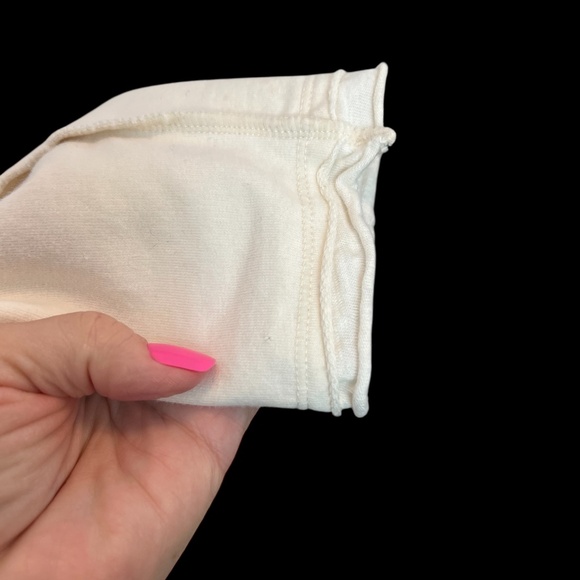 🤍 EUC NEON BUDDHA Cream Cowl Neck Sweatshirt w/ Buttons | Women’s Sz S - Picture 3 of 7